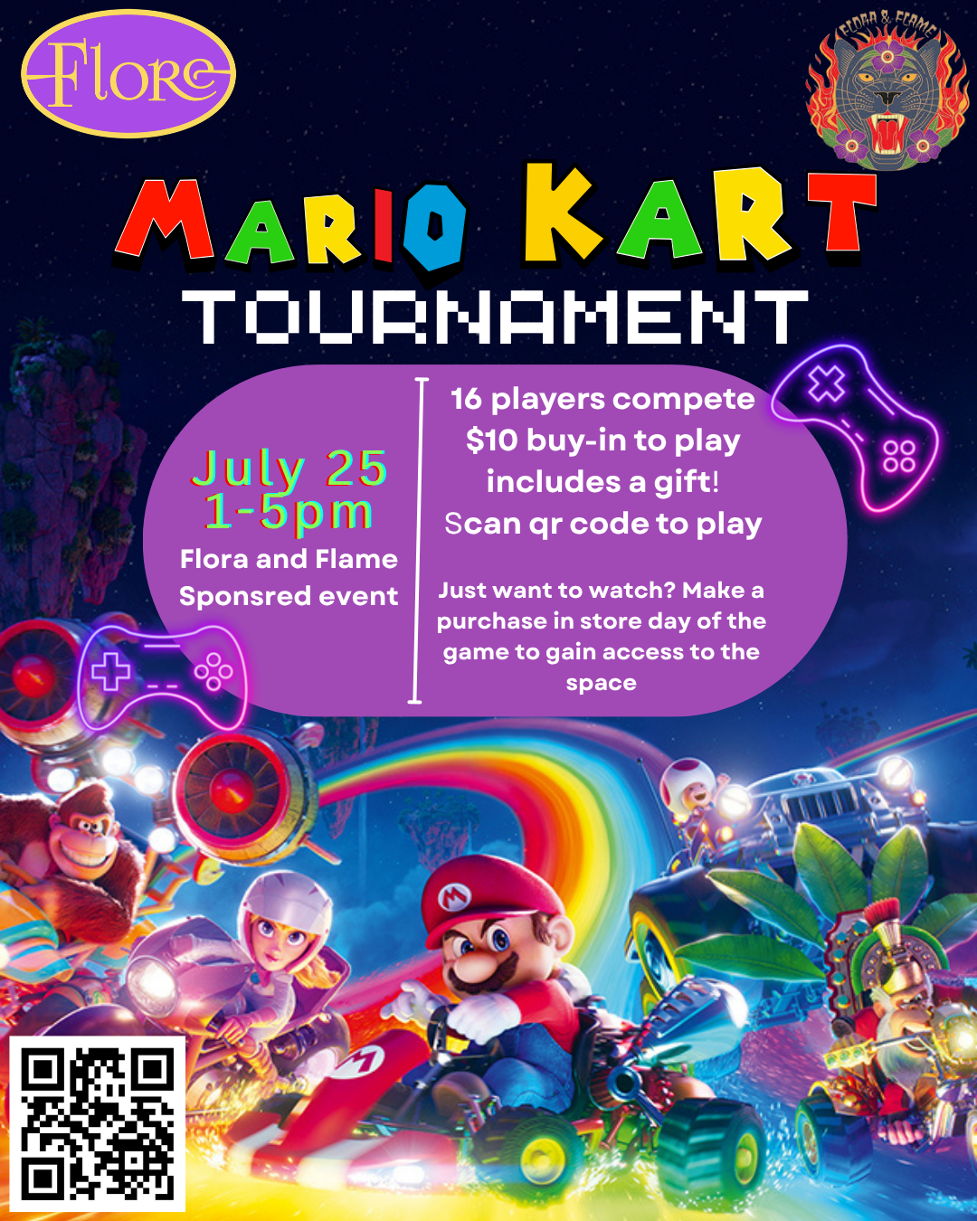 Mario kart flyer
